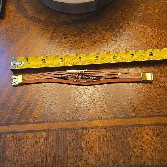 Entwined Bohemian Multilayer PU Leather Magnetic Clasp Bracelet - Adjustable - Picture 5 of 8